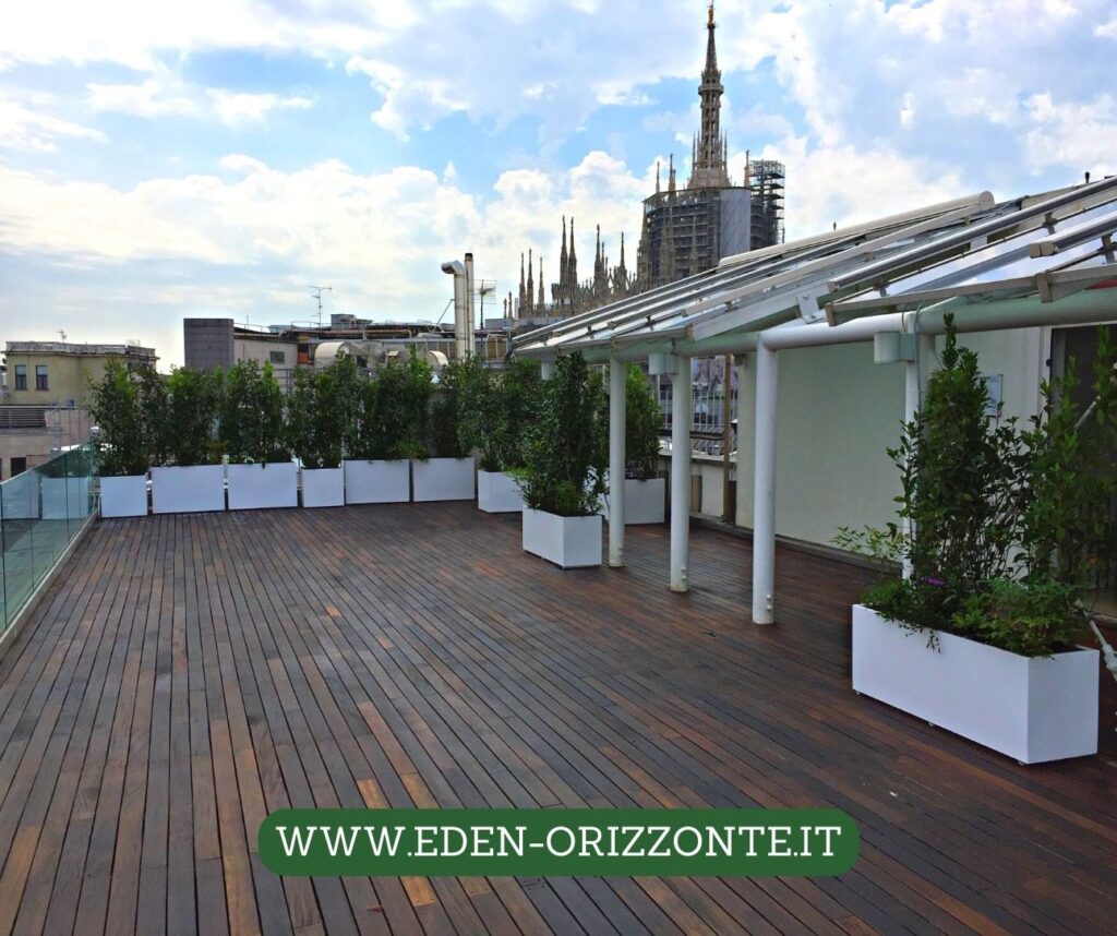 Terrazzo moderno in centro a Milano